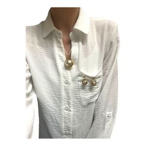 Vintage Spinner Gold and Pearl  Jewelry Set